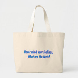 Laat je gevoelens nooit erg voelen, grote canvas t tote bag