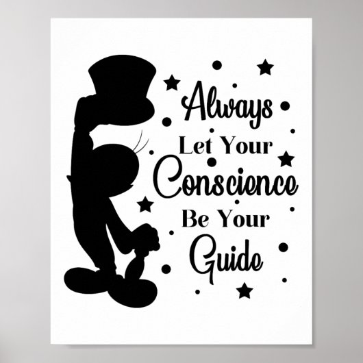 Laat je geweten je leiden Jiminy Poster (Voorkant)