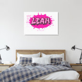 Laat je Graffiti naam Brick Wall inloggen Canvas Afdruk (Insitu (Slaapkamer))