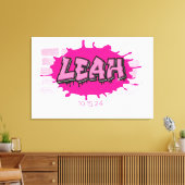 Laat je Graffiti naam Brick Wall inloggen Canvas Afdruk (Insitu (Woonkamer))