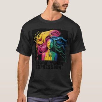 Laat je grappige uitdrukking zien t-shirt