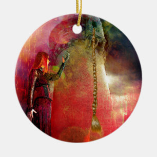 LAAT JE HAAR ZAKKEN KERAMISCH ORNAMENT