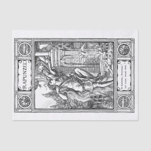 Laat je haar zakken! tissuepapier (Voorkant)