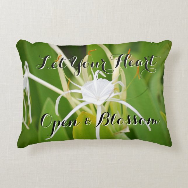 "Laat je hart" Inspirerend kussen (Voorkant)