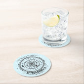 Laat je hart je kompas zijn ronde kartonnen onderzetter (Insitu)