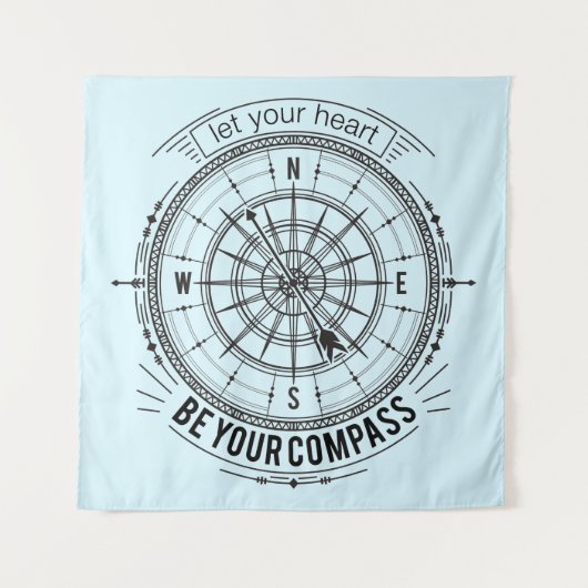 Laat je hart je kompas zijn wandkleed (Voorkant)