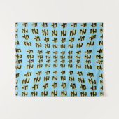 laat je hart kloppen: "두근두근"(du-geun du-geun) wandkleed (Voorkant (horizontaal))