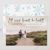 Laat je hart licht zijn Overlay in zwart Feestdagenkaart (Voorkant / Achterkant)