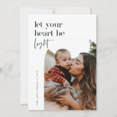 Laat je hart lichten Boogfoto Feestdagenkaart (Voorkant)