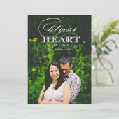 Laat je hart lichter zijn Vakantiefotokaart Feestdagenkaart (Staand voorkant)