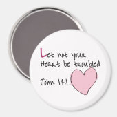 Laat je hart niet in de problemen komen magneet (Voorkant / Achterkant)