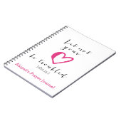 Laat je hart niet in de problemen komen met het Pr Notitieboek (Linkerzijde)