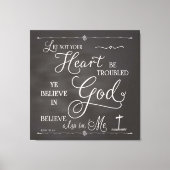 Laat je hart niet lastig vallen canvas afdruk (Voorkant)