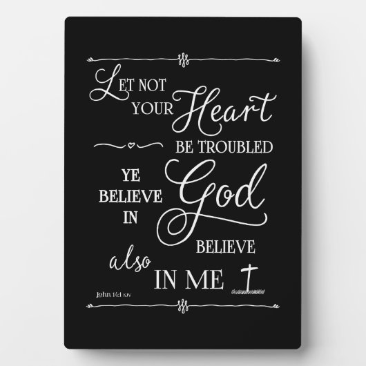 Laat je hart niet lastig vallen fotoplaat (voorkant)