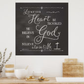 Laat je hart niet lastig vallen poster (Keuken)