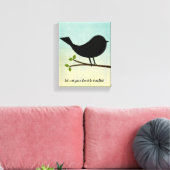 Laat je hart niet versteld staan van bijbelse vers canvas afdruk (Insitu (Woonkamer))