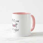 Laat je hart niet versteld staan van bijbelse vers mok (Voorkant rechts)