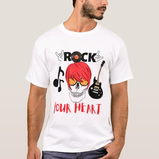 LAAT JE HART ROCKEN T-SHIRT (Voorkant)