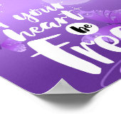 Laat je hart vrij poster (Hoek)