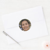 Laat je hart zingen ronde sticker (Envelop)