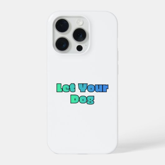 Laat je hond iPhone hoesje (Achterkant)