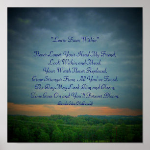 Laat je hoofd nooit zakken... poster