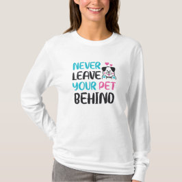 Laat je huisdier nooit achter t-shirt