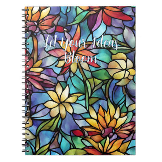 Laat je ideeën bloeien Bloemenspiraalnotitieboek Notitieboek