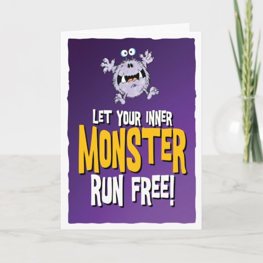 laat je innerlijk monster vrij! kaart (Voorkant)