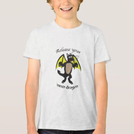 Laat je innerlijke draak los (goofy) Tri-Blend shirt