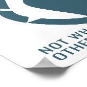 Laat je innerlijke gebrul in je geloven poster (Hoek)