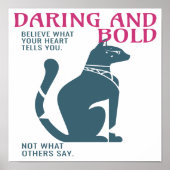 Laat je innerlijke gebrul in je geloven poster (Voorkant)