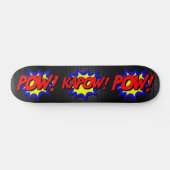 Laat je innerlijke held los: POW! KAPOW!  stripver Persoonlijk Skateboard (Horizontaal)