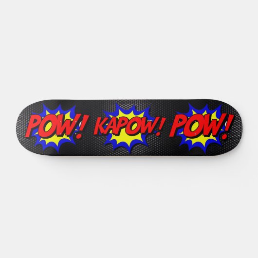 Laat je innerlijke held los: POW! KAPOW!  stripver Persoonlijk Skateboard (Horizontaal)