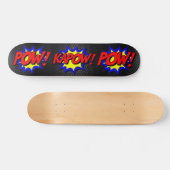 Laat je innerlijke held los: POW! KAPOW!  stripver Persoonlijk Skateboard (Horizontaal)