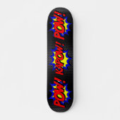 Laat je innerlijke held los: POW! KAPOW!  stripver Persoonlijk Skateboard (Voorkant)