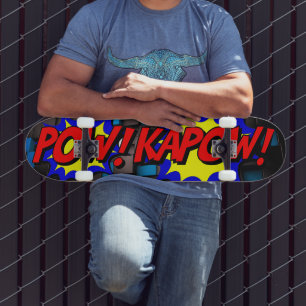 Laat je innerlijke held los: POW! KAPOW!  stripver Persoonlijk Skateboard