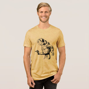 Laat je innerlijke held los - Retro Comic Ray Pist Tri-Blend Shirt