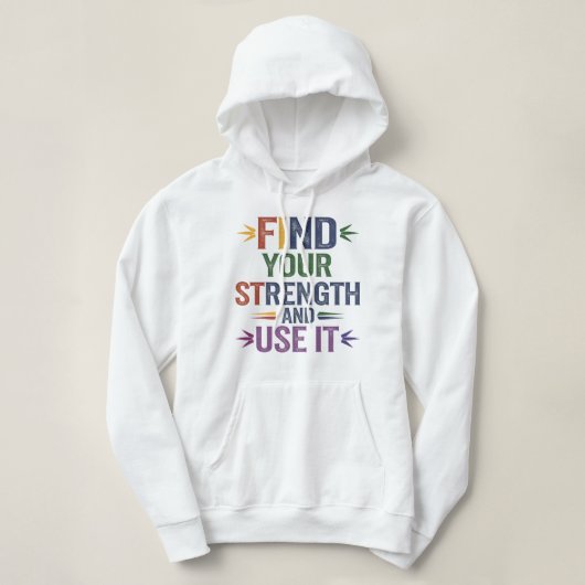 Laat je innerlijke kracht los hoodie (Design voorkant)