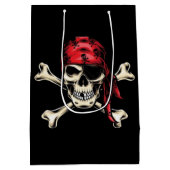 Laat je innerlijke piraat los op het groen medium cadeauzakje (Achterkant)