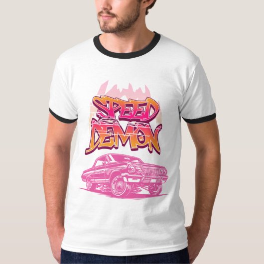 Laat je innerlijke racer los met de snelheidsduive t-shirt (Voorkant)