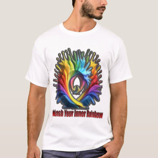 Laat je innerlijke regenboog los t-shirt