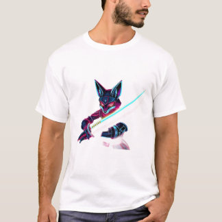 Laat je innerlijke samoerai vos los t-shirt