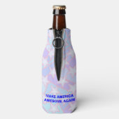 Laat je innerlijke Trump-fles grappig politiek los Flesjeskoeler (Fles Achterkant)