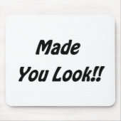 laat je kijken muismat (Voorkant)