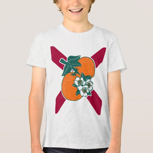 Laat je kleuren zien - Florida Tri-Blend Shirt (Voorkant)