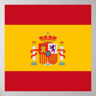 Laat je kleuren zien - Spanje Poster