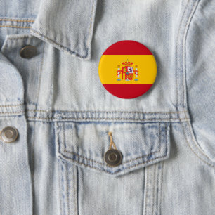 Laat je kleuren zien - Spanje Ronde Button 5,7 Cm