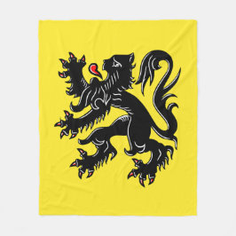 Laat je kleuren zien - Vlaanderen Fleece Deken