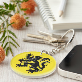 Laat je kleuren zien - Vlaanderen Sleutelhanger